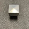 AS-IS 7/8" Square Knob Antique Silver
