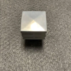 AS-IS 7/8" Square Knob Antique Silver