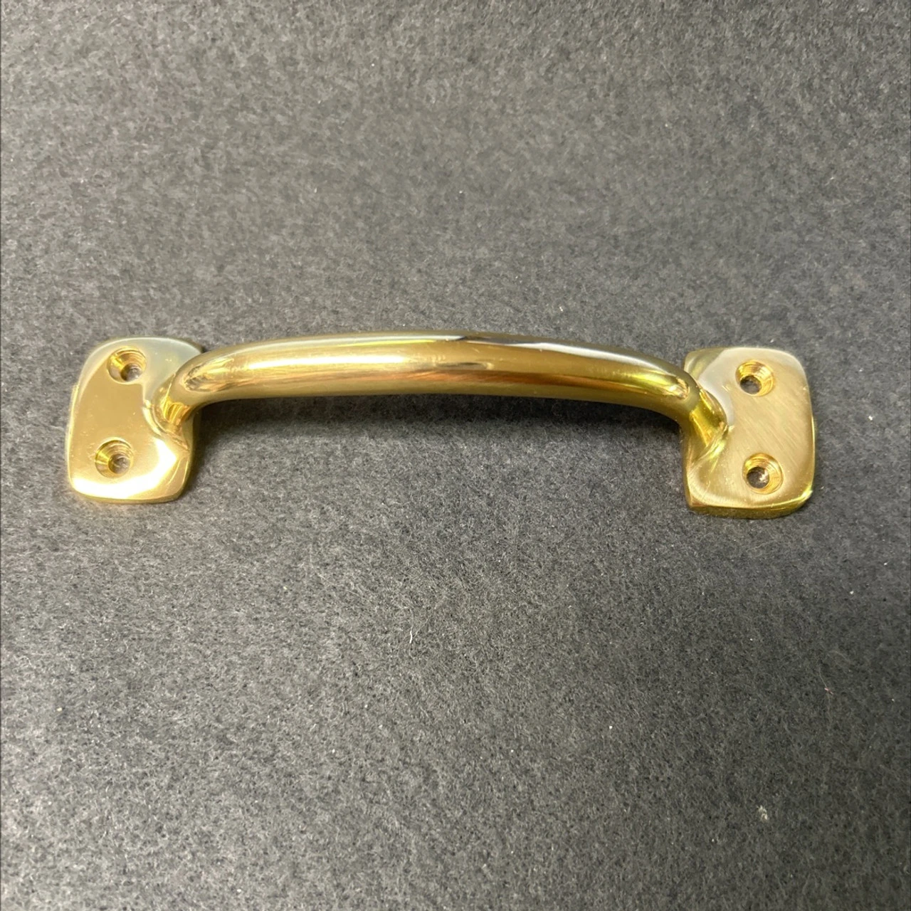3-3/4" Center Solid Brass Front Mount Hoosier Pull 2 3-3/4" Center Solid Brass Front Mount Hoosier Pull - Image 2