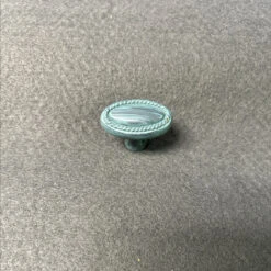 Liberty 1-1/4" Oval Rope Edge Knob Old Green