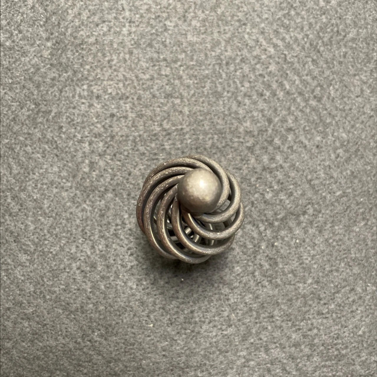 1-1/4" Birdcage Knob Tumbled Pewter 3 1-1/4" Birdcage Knob Tumbled Pewter - Image 3