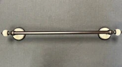 Liberty 18" Alexandria Towel Bar Set Rubbed Bronze And Aged Ceramic