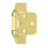 Liberty Pair 1/2" Overlay -Partial Wraparound Hinge Polished Brass