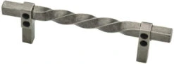 Liberty 3-1/2" Iron Craft Twisted Pull Tumbled Pewter