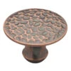 Liberty 1-1/2" Hammered Sweepy Knob Red Antique Low Sheen Copper