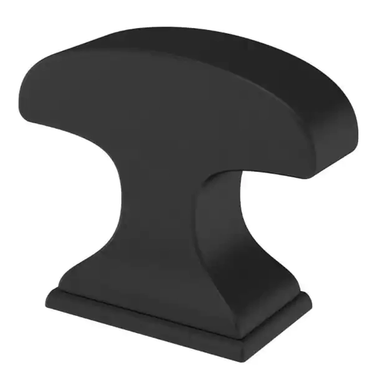Liberty 1-3/8" Classic Edge Rectangular Knob Flat Black 1 Liberty 1-3/8" Classic Edge Rectangular Knob Flat Black
