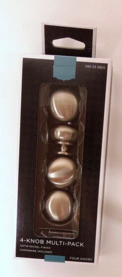 Liberty (4-Pack) 1-1/4" Round Hollow Knob Satin Nickel