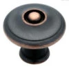 1-1/8" Open Top Center Sphere Bronze With Copper Highlights