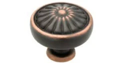 1-1/4" Knob Avante Collection Bronze With Copper Highlights