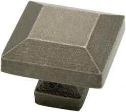 Liberty 1-1/4" Iron Craft Square Tumbled Pewter