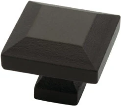 Liberty 1-1/4" Iron Craft Square Knob Wrought Iron