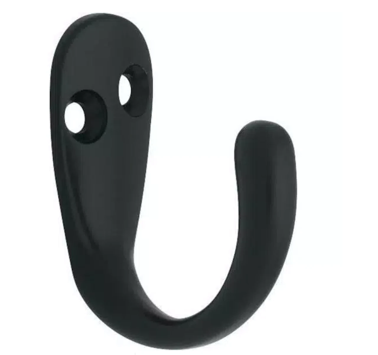 Liberty (6-Pack) Single Prong Robe Hook Flat Black 1 Liberty (6-Pack) Single Prong Robe Hook Flat Black