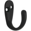 Liberty Single Prong Robe Hook Flat Black