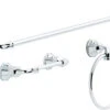 Liberty Delta Lorain 3-Piece Bath Hardware Set Polished Chrome