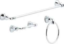 Liberty Delta Lorain 3-Piece Bath Hardware Set Polished Chrome