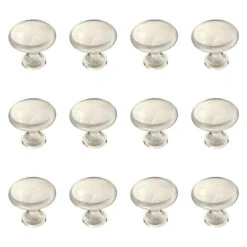 Liberty (12 Pack) 1-1/4" Round Cabinet Knob Nickel Plated