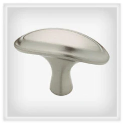 Liberty 1" Large Oval Transitional Knob Satin Nickel
