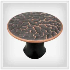 Liberty 1-1/2" Hammered Sweepy Knob Bronze With Copper Highlights