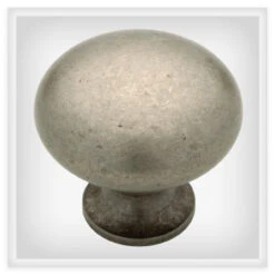 Liberty 1-1/4" Avante Smooth Knob Tumbled Pewter
