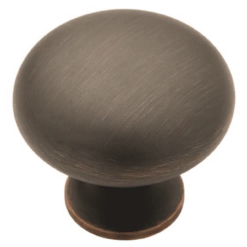 Liberty 1-1/4" Avante Smooth Knob Bronze With Copper Highlights