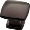 (12 Pack) 1-1/4" Soft Square Knob Dark Oil Rubbed Bronze