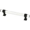 Liberty 5-1/16" Acrylic Bar Pull Black And Clear