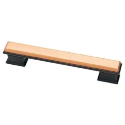 Liberty 5" Dual Tone Luxe Square Pull Venetian Bronze And Soft Copper