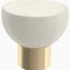 Liberty 1-5/16" Modern Ceramic Knob Champagne Bronze And Ivory