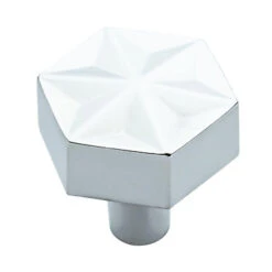 Liberty 1" Modern Geometric Knob Polished Chrome