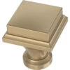 Liberty 1" Regal Square Knob Champagne Bronze