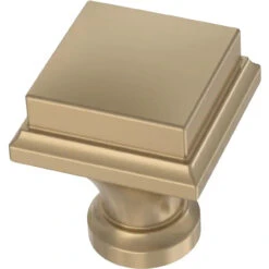 Liberty 1" Regal Square Knob Champagne Bronze