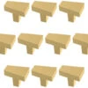 (10-pack) 1-3/16" Angled Knob Bayview Brass