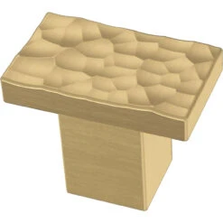 Liberty 1-1/4" Modern Hammered Knob Bayview Brass