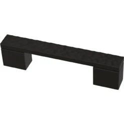 Liberty 3" Or 3-3/4" Dual Mount Modern Hammered Flat Black
