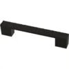 Liberty 4" Or 5-1/16" Dual Mount Modern Hammered Pull Flat Black