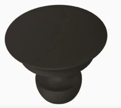 1-1/4" Casual Column Knob Flat Black