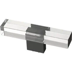 Liberty (As-Is) 3" Deco Square Acrylic T-Knob Black