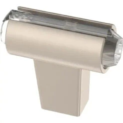 Liberty 1-7/16" Acrylic Accent Knob Satin Nickel