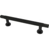 Liberty 3-3/4" Knurled Round Bar Pull Flat Black