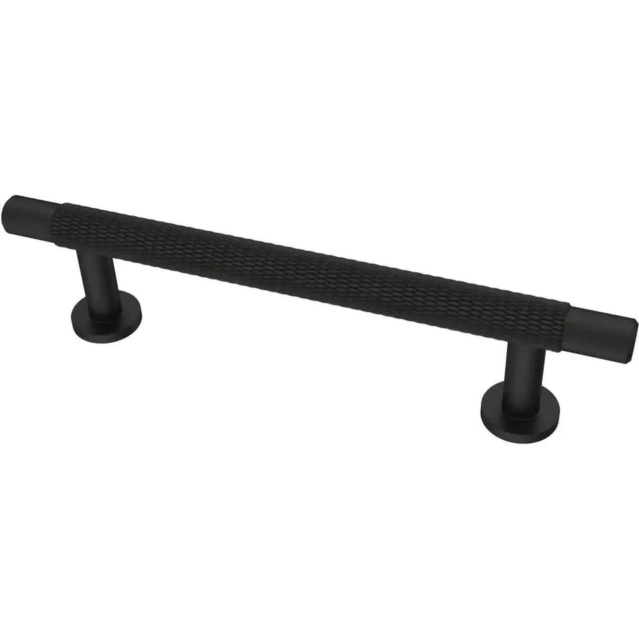 Liberty 3-3/4" Knurled Round Bar Pull Flat Black 1 Liberty 3-3/4" Knurled Round Bar Pull Flat Black