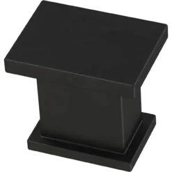 Liberty 15/16" Layered Square Knob Flat Black