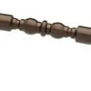 4" Wire Pull With Center Turnings Rubbed Bronze