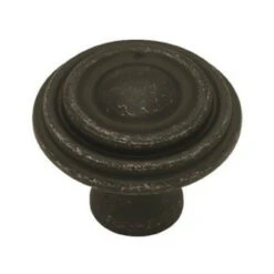 Liberty 1 1/2" Ringed Cabinet Drawer Knob Pewter