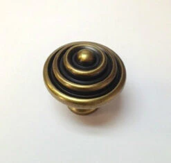 Liberty 1-1/2" Domed Ring Knob Tumbled Antique Brass