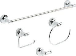 Liberty Franklin Brass Voisin 4-Piece Bathroom Set Polished Chrome