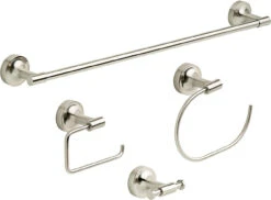 Liberty Voisin 4-Piece Bath Accessory Set Satin Nickel