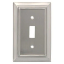 Liberty Architectural Single Switch Wallplate Satin Nickel