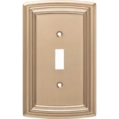 Liberty Emery Single Switch Wall Plate Champagne Bronze