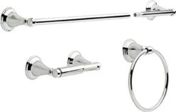 Liberty Delta Windmere 3-Piece Bath Hardware Set Polished Chrome