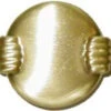 AS-IS 1-1/2" Deco Style Pull Brass